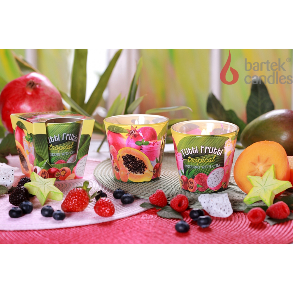 Ly nến thơm tinh dầu Bartek Tutti Frutti 115g QT1667 - trái cây rừng (giao mẫu ngẫu  nhiên)