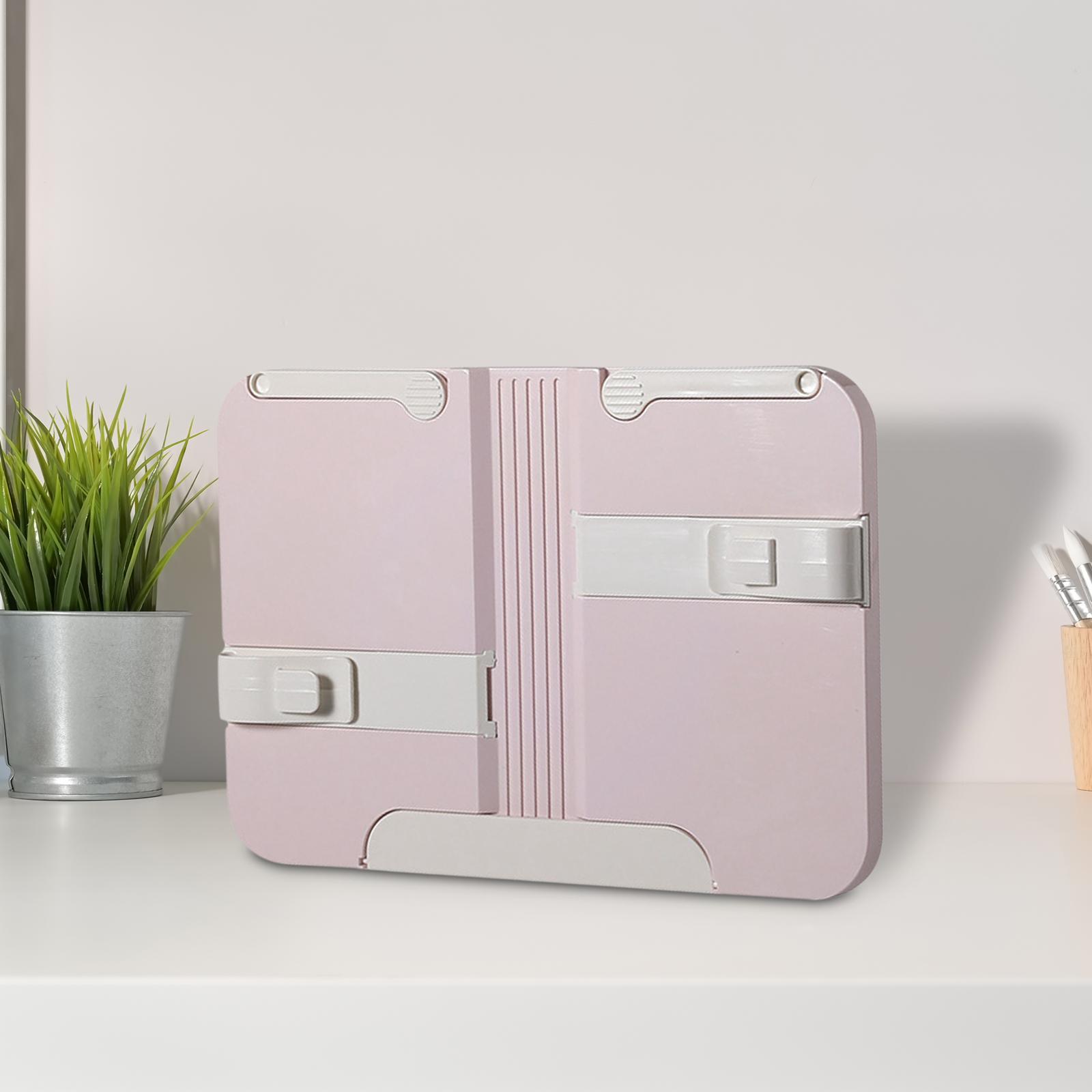 Table Book Holder Folding Book Stand for Reading Books Stand Recipe Shelf Portable Foldable Desk Bookstand for Office Documents Books Tablet