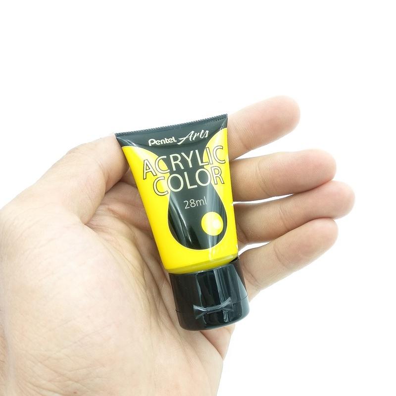 Bộ 6 Tuýp Màu Vẽ Acrylic Pentel WA2-6E| Vẽ Trên Mọi Chất Liệu 28ml| Chất Liệu An Toàn Cho Sức Khỏe