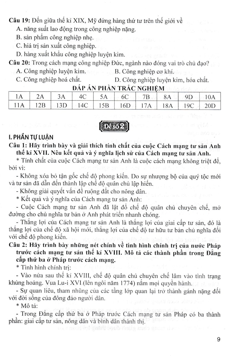 Đề Kiểm Tra, Đánh Giá Lịch Sử 8 Theo Chủ Đề _HA