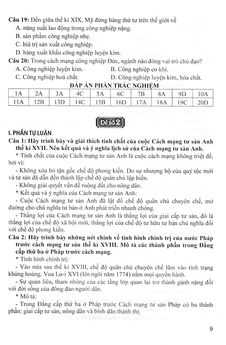 Đề Kiểm Tra, Đánh Giá Lịch Sử 8 Theo Chủ Đề (Biên Soạn Theo Chương Trình GDPT Mới) _HA