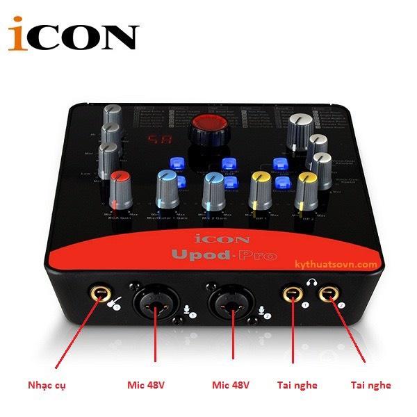 Bộ Mic Hát Livestream Sound Card ICON UPOD PRO &amp; Mic TAKSTAR PC K600 . Âm Thanh Sống Động , Bảo Hành Lên Đến 12 Tháng