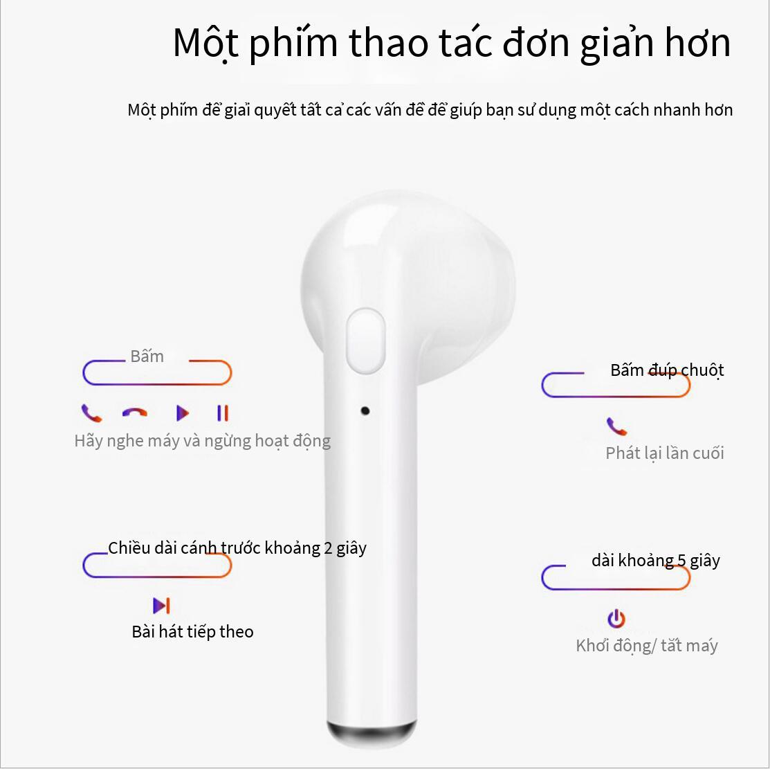 Khuyến mãi bán chạy tai nghe bluetooth không dây i7s tws 5.0 hai tai đôi có ngăn sạc tai nghe bluetooth i7 bán trực tiếp