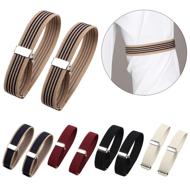 Unisex áo thun áo thun giữ tay áo nữ giới điều chỉnh còng tay cho các phụ kiện quần áo thể thao tiệc tùng Color: Beige