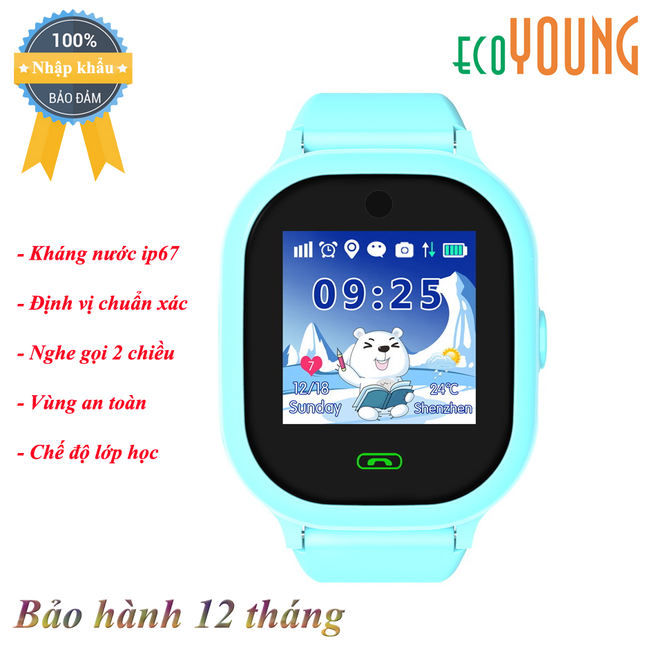 Đồng Hồ Định Vị ecoWATCH E3C (Camera) Chống nước - Hàng Nhập Khẩu