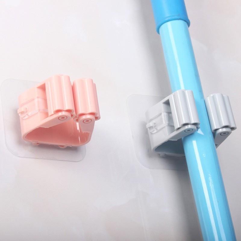 Kẹp Dán Tường Treo Chổi - Cây Lau Nhà Nhiều Màu Lựa Chọn, Móc Dính Tường Đa Năng, Gọn Gàng, Với Miếng Dán Siêu Chắc. TakyHome 4028