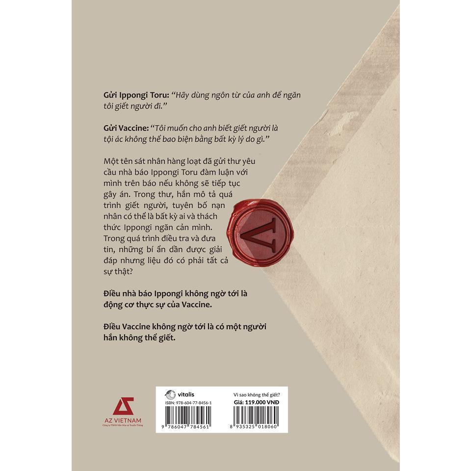 Sách - Vì Sao Không Thể Giết - AZ Việt Nam