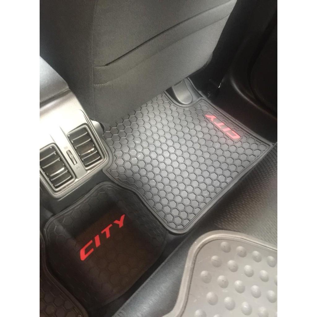 City, thảm lót sàn cao su honda city 2015-2019 ko mùi, cao su đúc