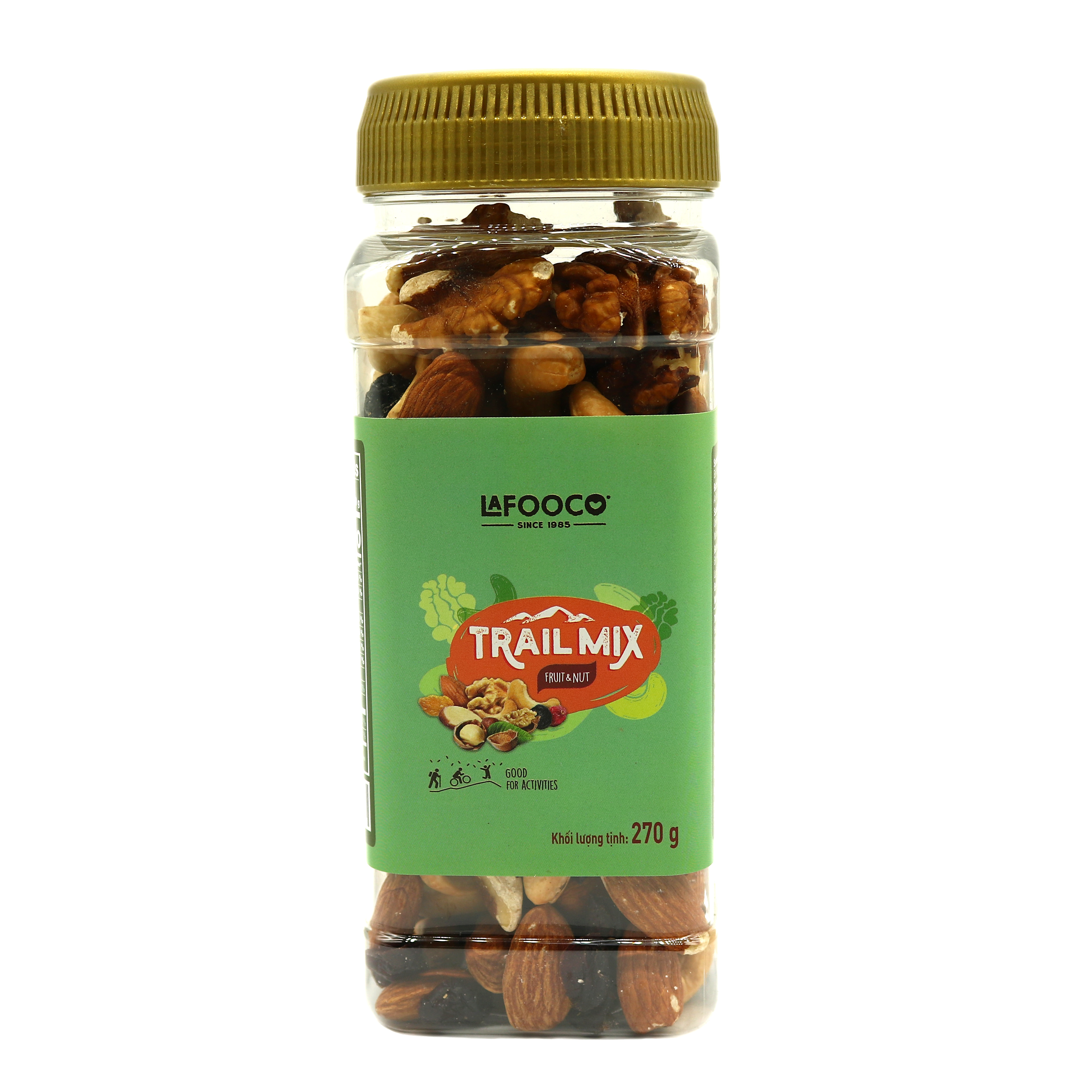 Trail mix LAFOOCO 270g/ hủ LAFOOCO Hạt hỗn hợp và quả mọng