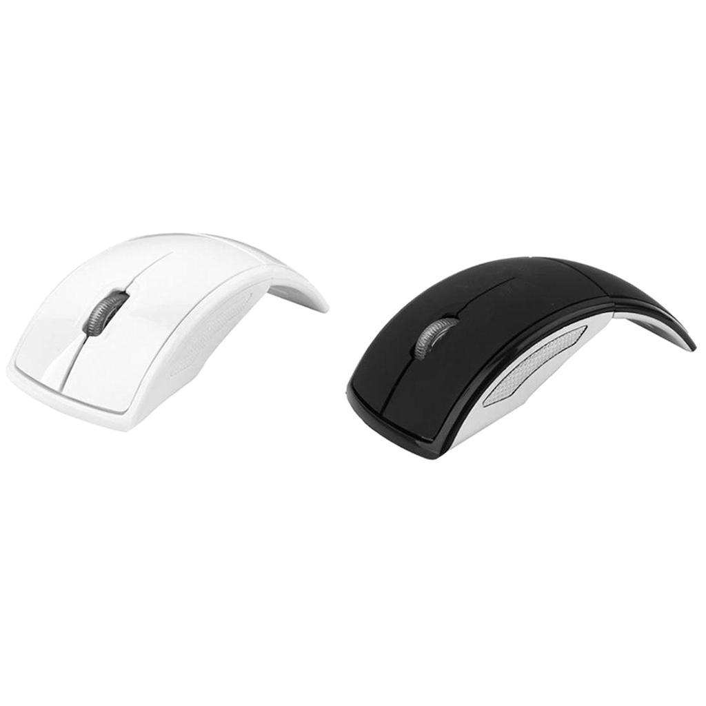Laptop 2.4G Wireless Foldable Arch Optical Mouse/Mice + USB Receiver 2Pcs
