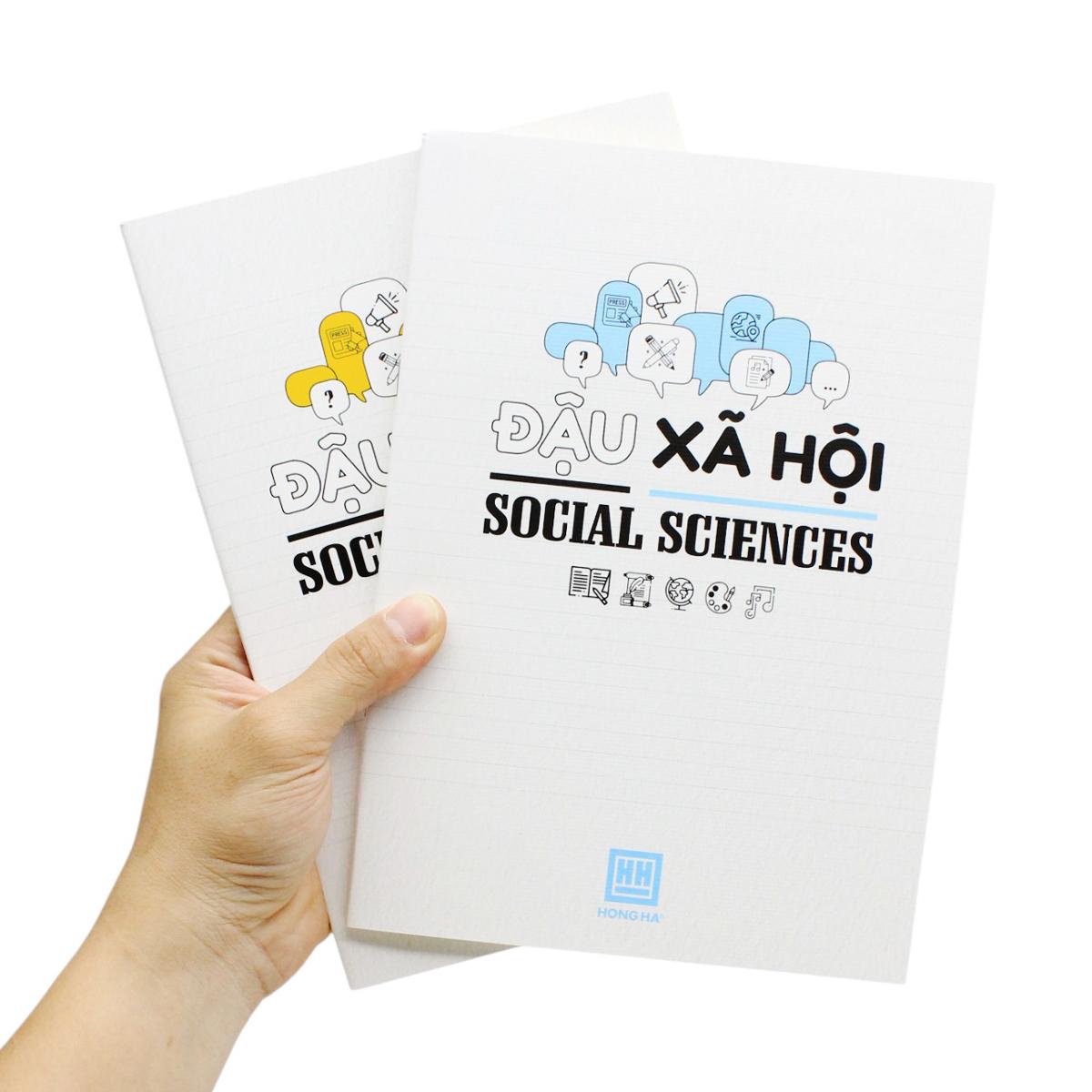 Tập Gáy Ghim Study Đậu Xã Hội - Môn Văn, Sử, Địa - Kẻ Ngang - 120 Trang 70gsm - Hồng Hà 1470 (Mẫu Bìa Giao Ngẫu Nhiên)