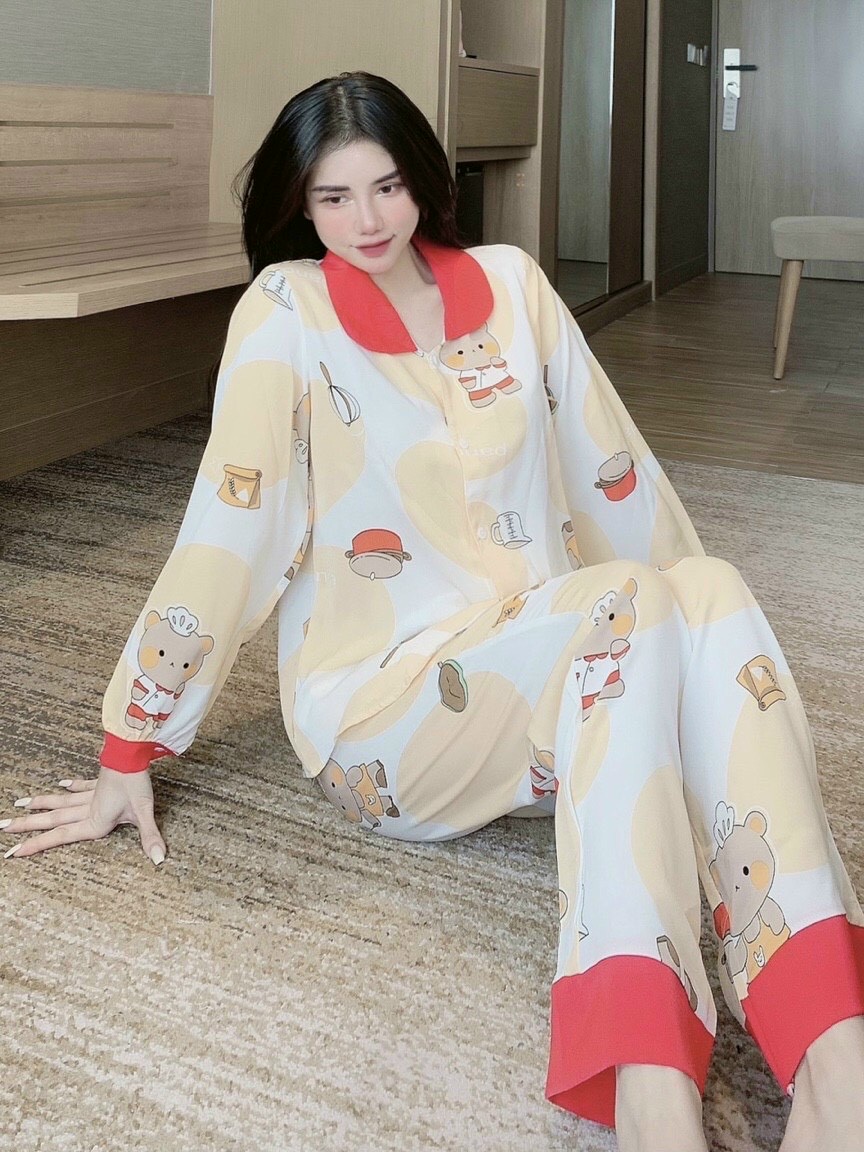 Bộ tay dài quần dài dễ thương