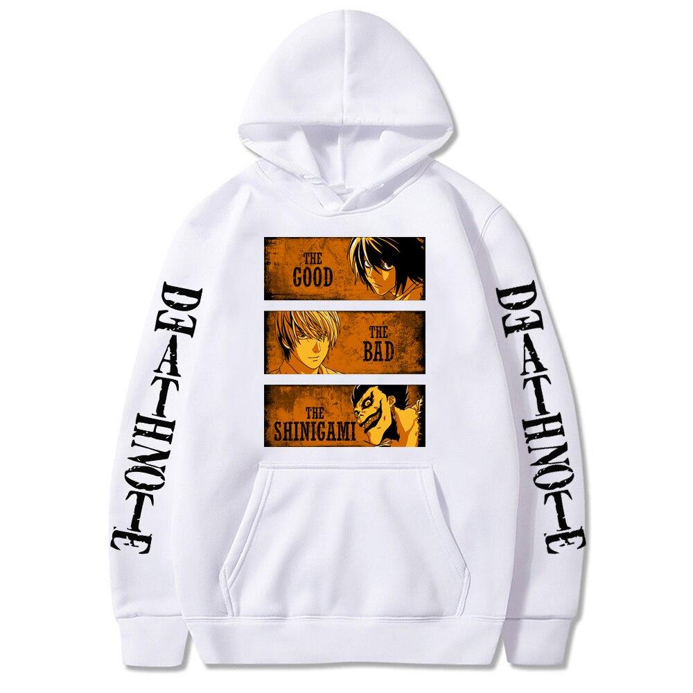 HOT Áo Hoodie Họa Tiết Hoạt Hình Death Note Kira L Ryuk Phong Cách Harajuku Cá Tính Cho Nam Nữ