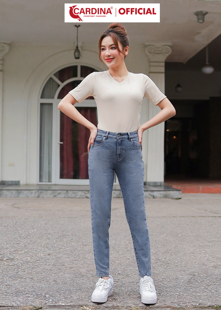 Quần Jeans Nữ  Cao Cấp Dáng Skinny Cài Khuy Có Khóa Kéo 2QF16 (Không Kèm Áo)
