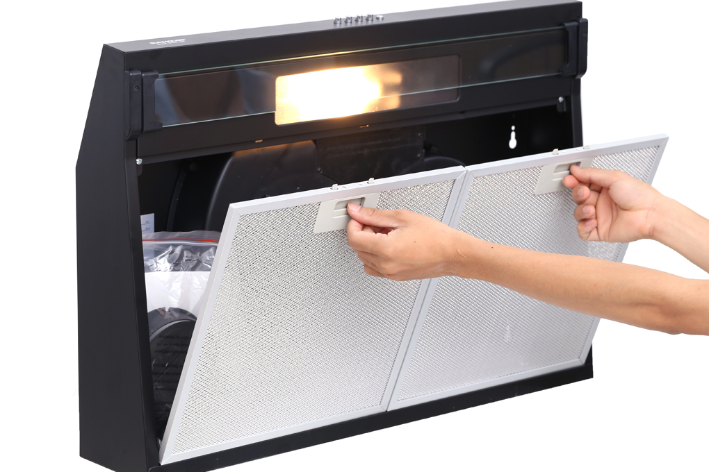 Máy hút mùi vỏ sơn Sunhouse SHB6118B - Hàng chính hãng
