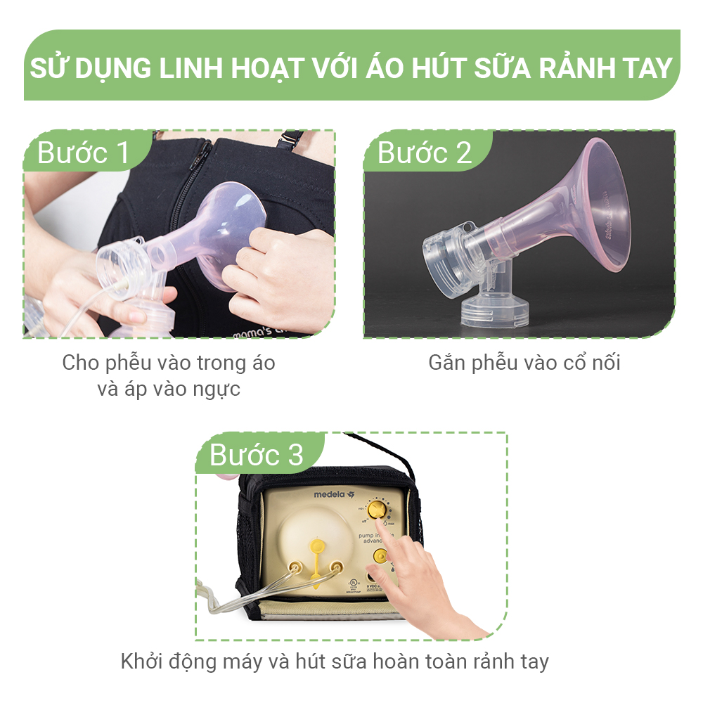 Phễu Hút Sữa Silicone Mama's Choice Pumpfit, Hứng Sữa Mẹ Êm Ái, Kiểm Định Quốc Tế, Tương Thích Máy Mede la Spectra Avent Fazt