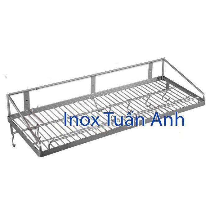Kệ inox 304 gắn tường, kệ úp chén bát inox KC1T