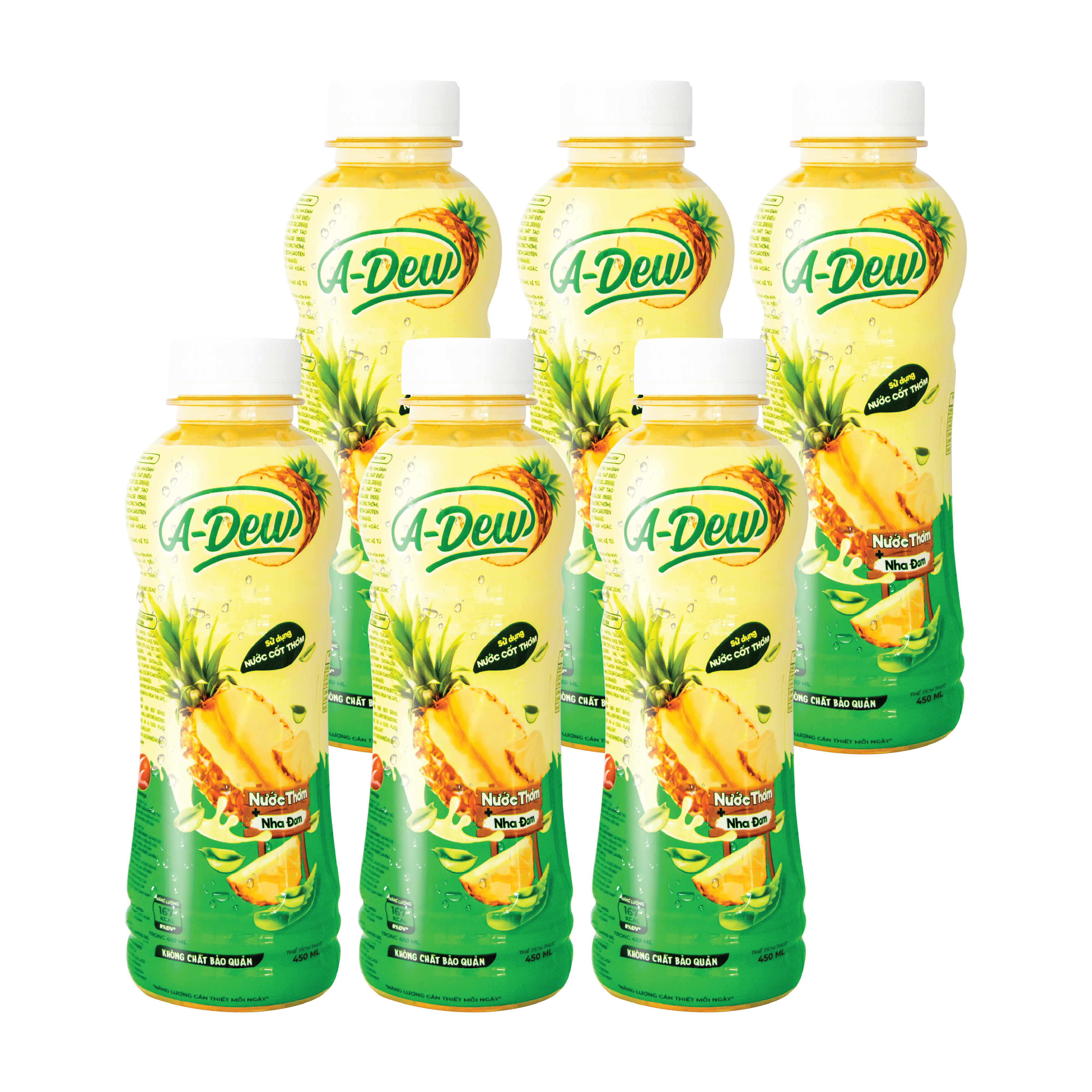 Nước Thơm Nha Đam A Dew Chai 450ml - Lốc 6 Chai
