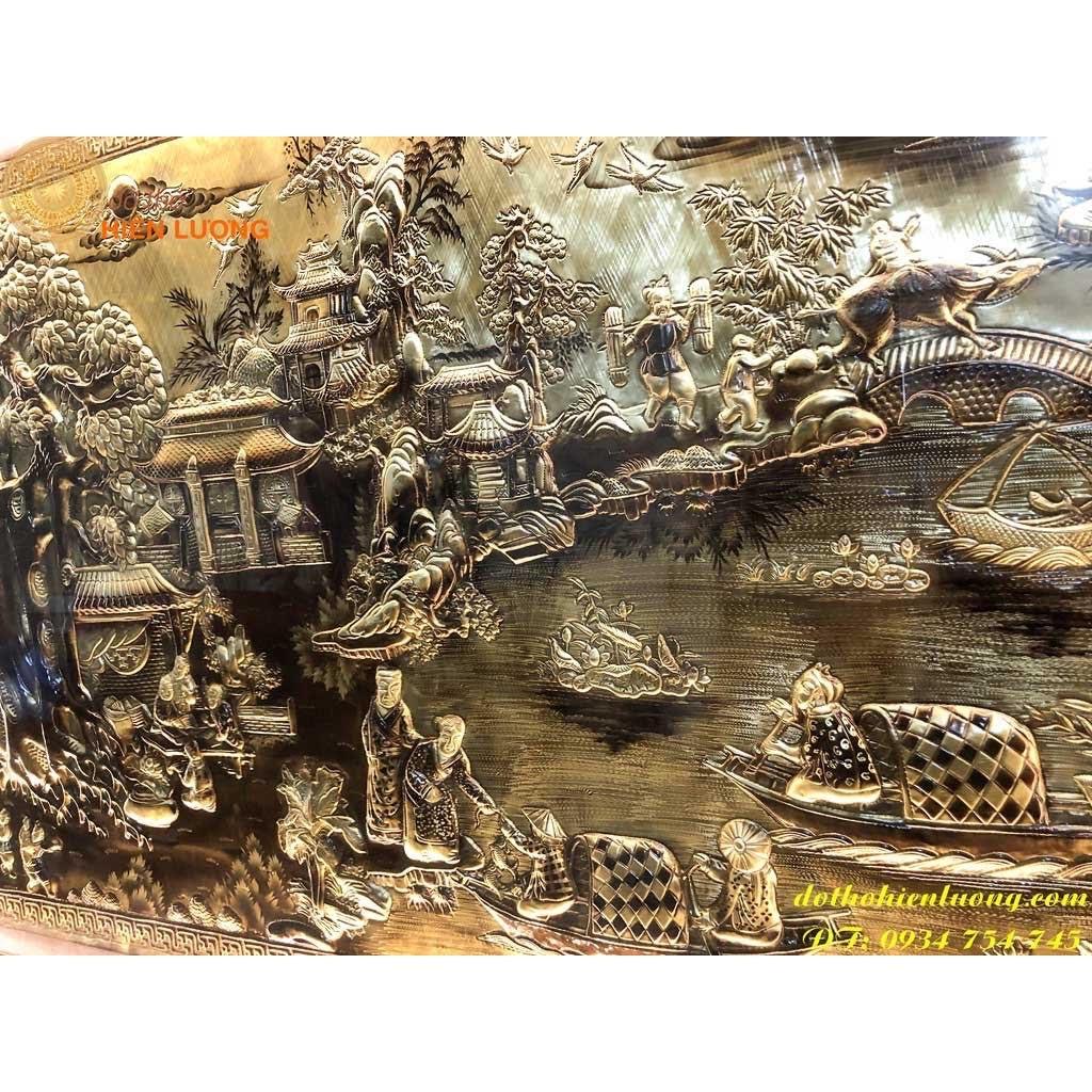 Tranh Đồng "Cội Nguồn Quê Hương"