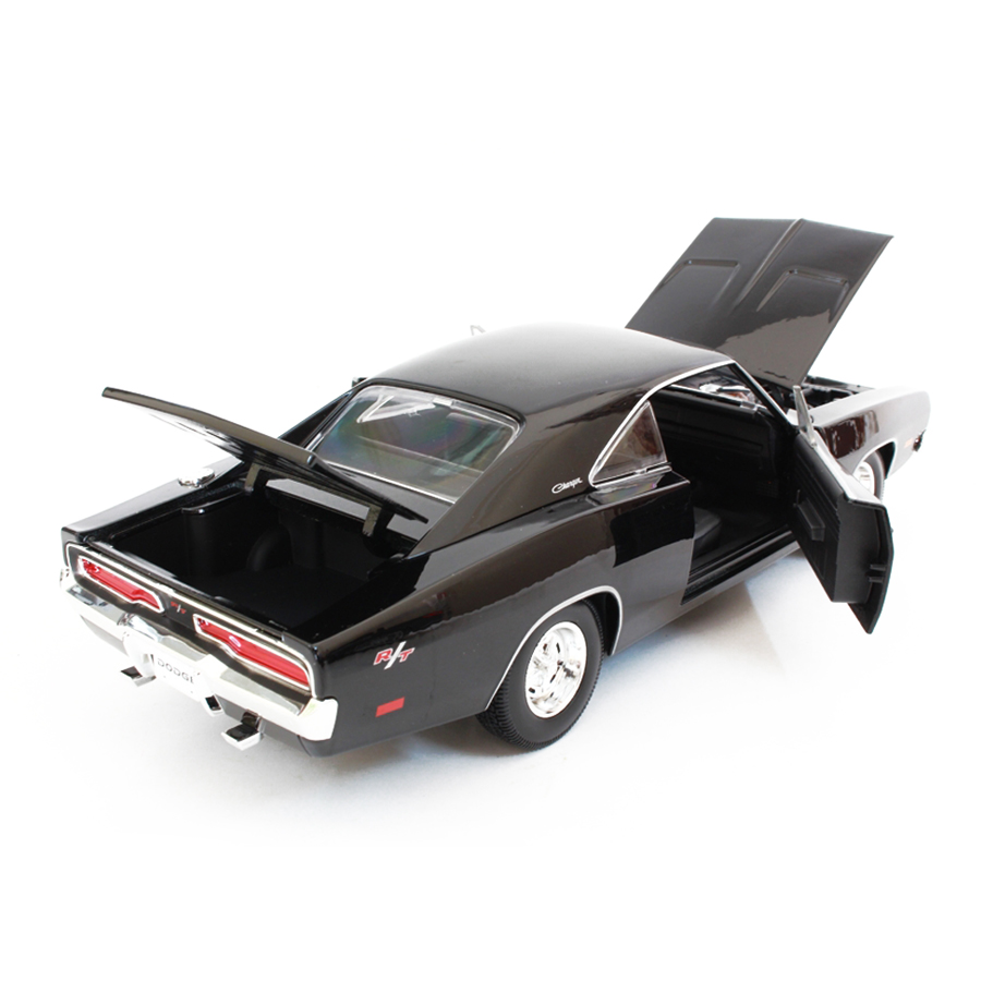 Mô Hình Xe Dodge Charger R/T 1969 Met Grey 1:18 Maisto - MH 31387