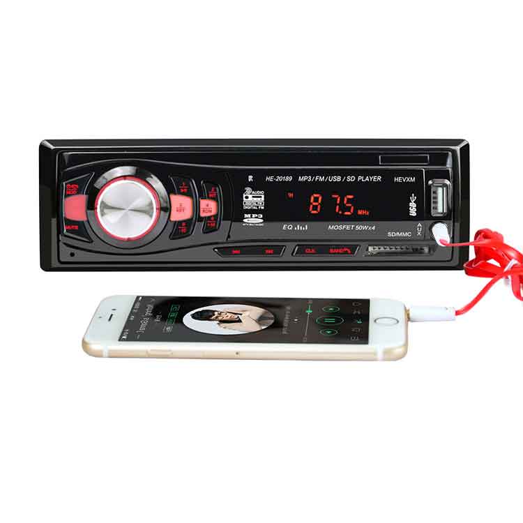 Máy Nghe Nhạc Kết Hợp Đài Phát Thanh Xe Hơi Mp3 20189 Điện Áp 12VDC