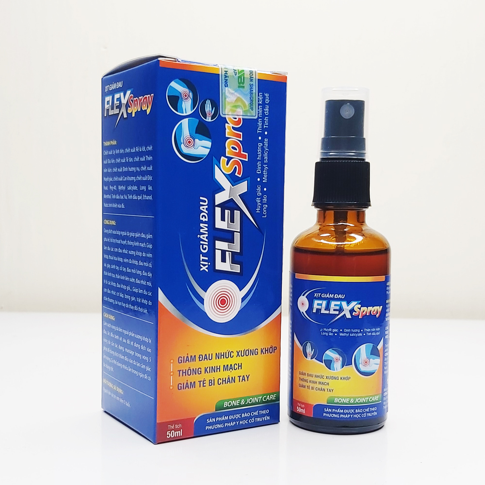 Xịt Giảm Đau Nhức Xương Khớp Green Heart Pharma Flex Spray Chai 50ml