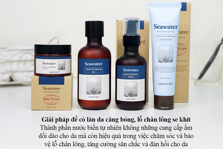 Kem Dưỡng Se Khít Lỗ Chân Lông Papa Recipe Seawater Pore Tightening Gel Cream (50ml)