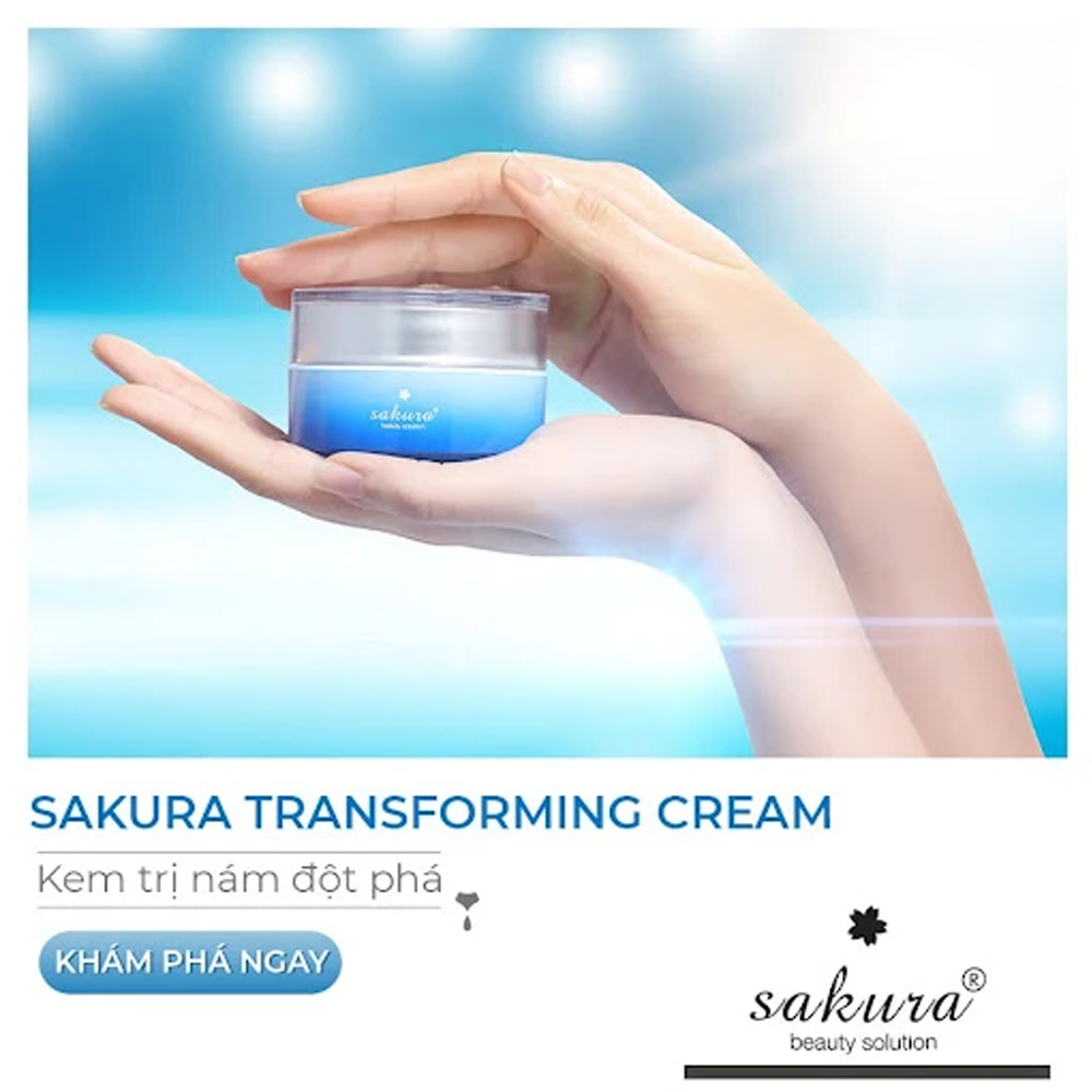 Kem loại bỏ nám da cao cấp Sakura Transforming Cream 30g