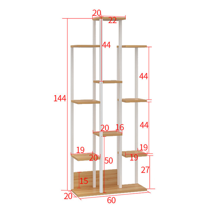 Kệ Để Chậu Hoa Cây Cảnh Decor Trang Trí Phòng Khách - Giá Để Chậu Cây Đặt Ban Công Cao 1m4