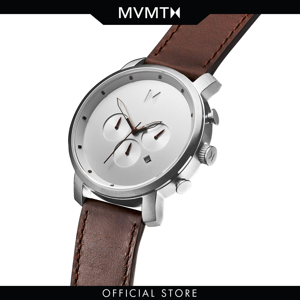 Đồng hồ Nam MVMT dây da 45mm - Chrono D-MC01-SBRL