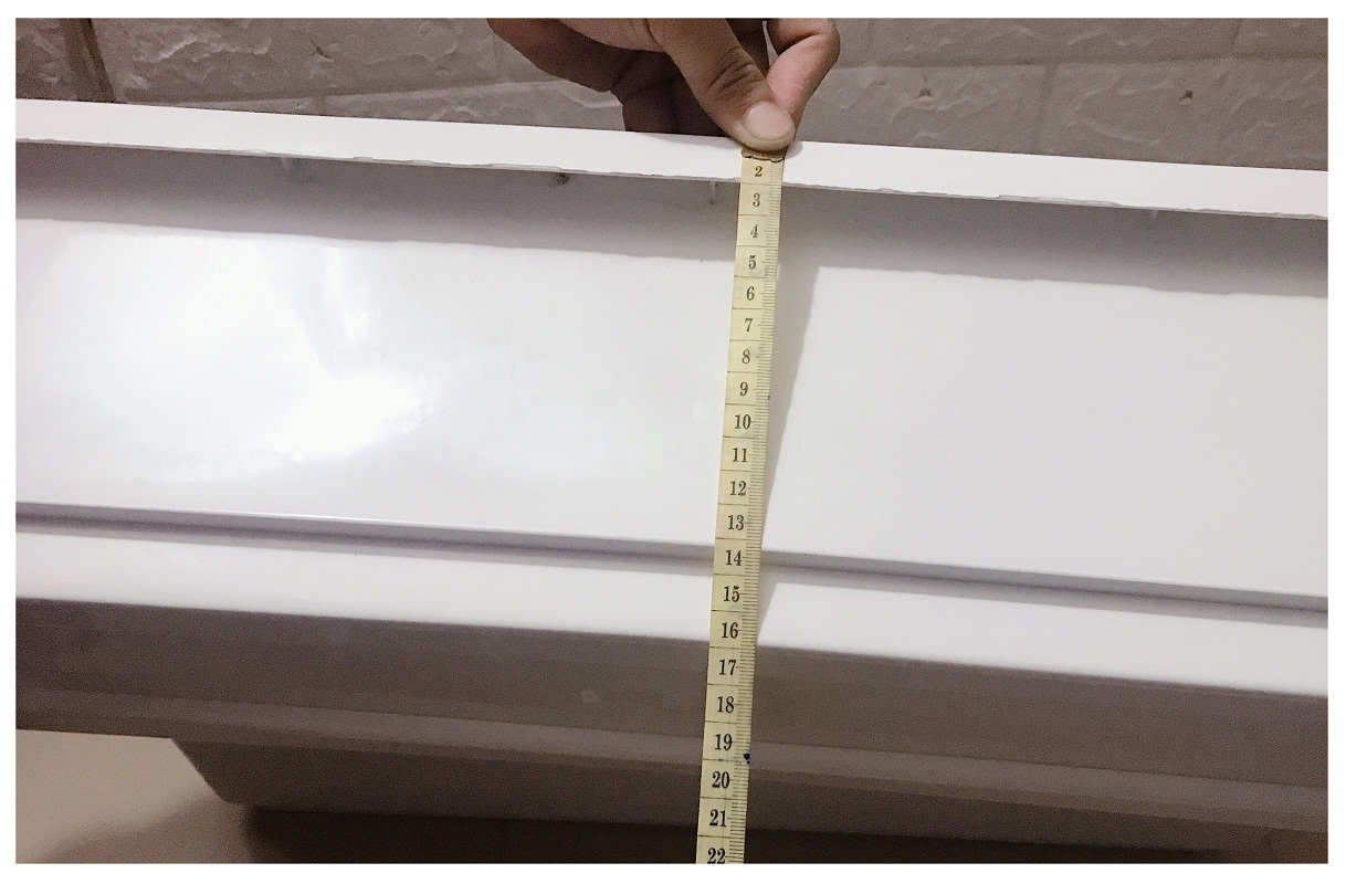 Combo 10 Giỏ Sắt Treo Chậu Hoa Ban Công Hình Chữ Nhật KT 56x18x15Cm - Màu Trắng + 10 Chậu/ Khay/ Máng Nhựa Trồng Rau, Trồng Hoa, Cây Cảnh Kích Thước 60X20X16Cm - Màu Trắng