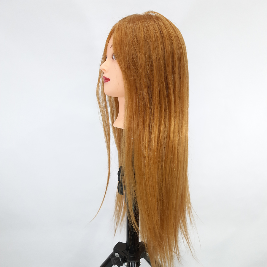 Đầu Canh Nữ 90% Tóc Thật Dài 55cm Chịu Nhiệt Dùng Học Bới Tóc Có Thể Uốn Xoăn, Duỗi, Là Thẳng, Dập Xù, Sấy Tạo Kiểu Tóc Đẹp
