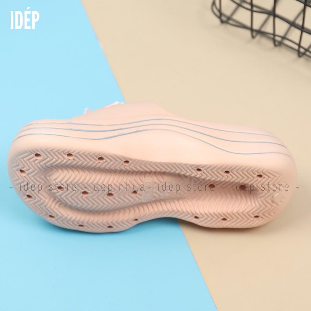 Dép bánh mì Baya Chibi cô gái đế độn cao 5cm EVA siêu nhẹ iDÉP DL244