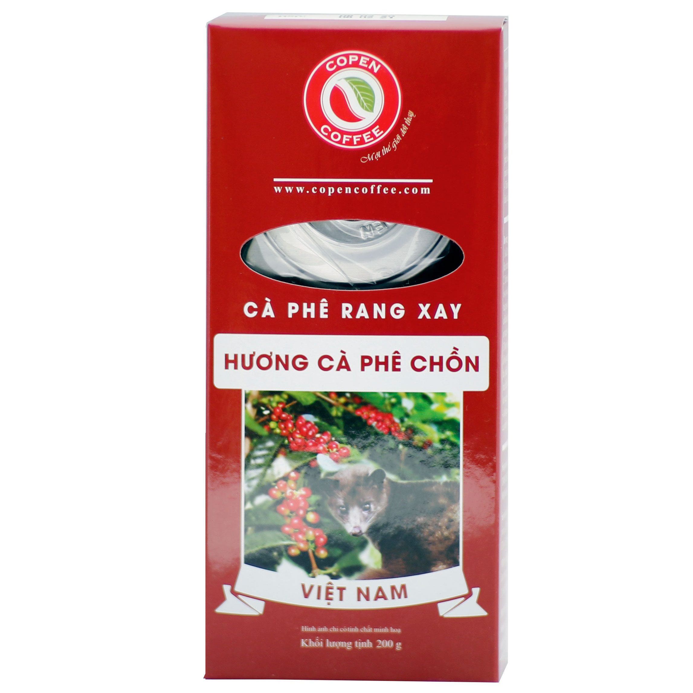 Cà phê rang xay Copen coffee hương cà phê chồn + tặng phin inox