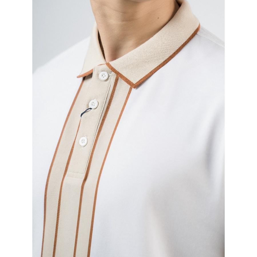 OWEN - Áo Polo nam ngắn tay Owen màu trắng 220348 - Áo thun có cổ nam