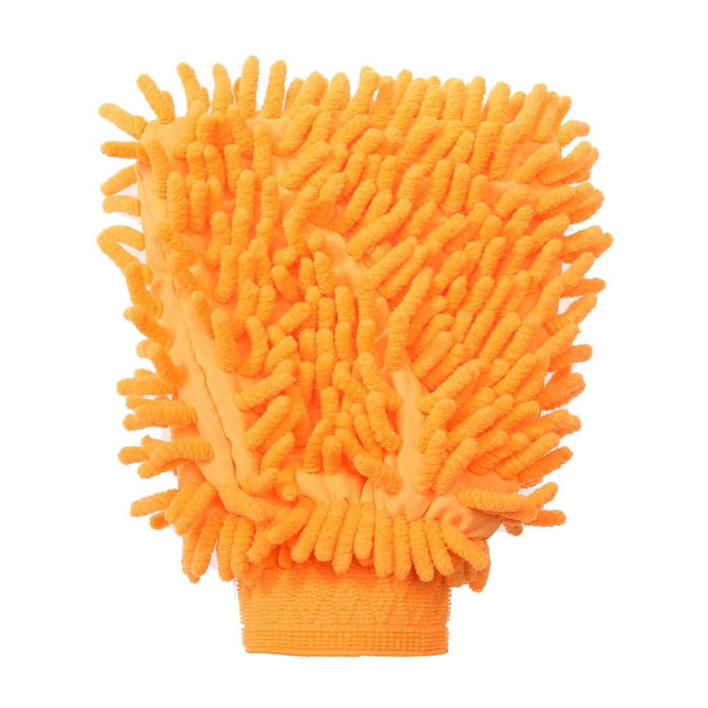 Ultrafine Fiber Chenille 2 Sides Găng tay rửa xe Bàn chải Máy rửa xe sợi nhỏ