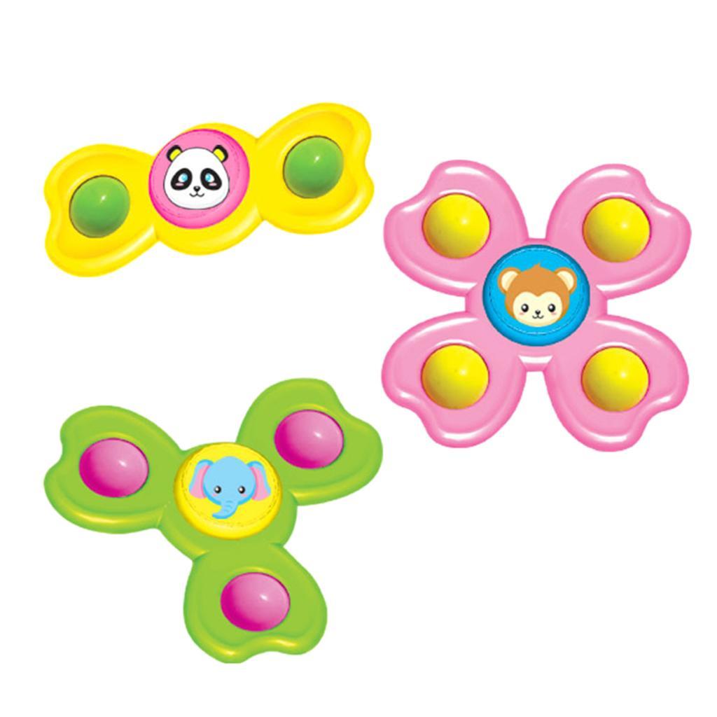 3pcs Suction Cup  Top Toy Bathing Toys for Kids Boys Girls animal