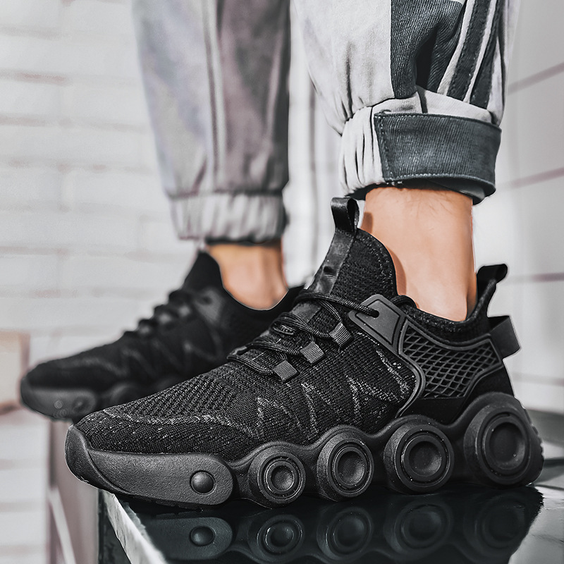 Giày Thể Thao Nam GEMI - Giày Sneaker Màu Kaki - Đen, Giày Thể Thao Phù Hợp Mọi Lứa Tuổi, Ôm Chân - G5125