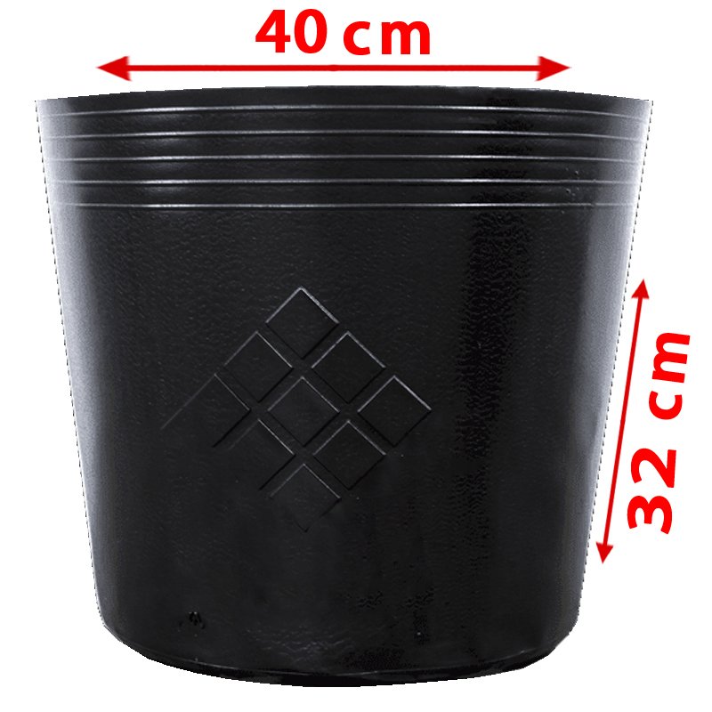 25 Chậu 40X32X32cm nhựa PE dẻo trồng cây bền từ 5 đến 10 năm-77113