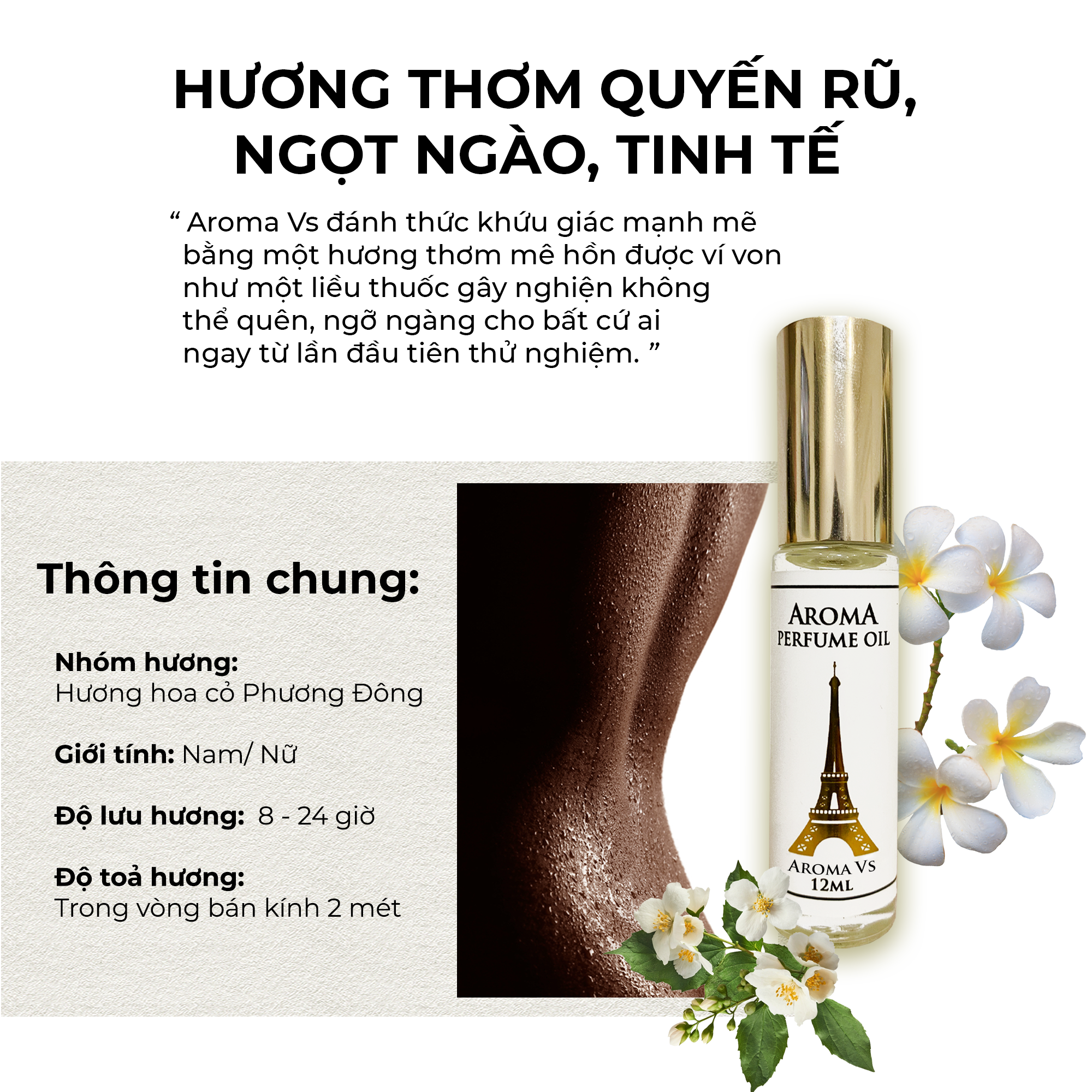 Aroma BBR Vs – Tinh Dầu Nước Hoa Pháp Dạng Lăn 12ml