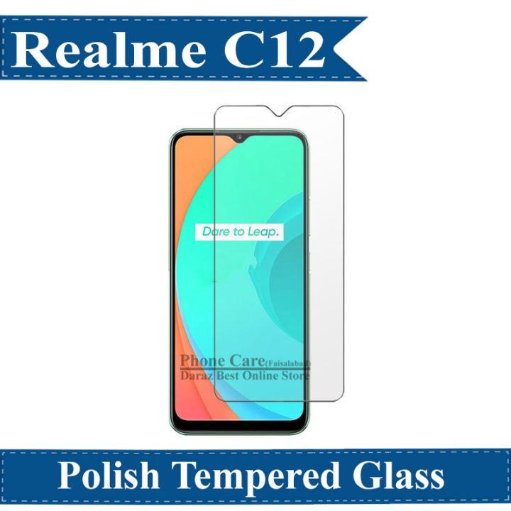 Kính cường lực Realme C11, C12, C15, C17, C20, C21 trong suốt, tặng giấy lau màn hình