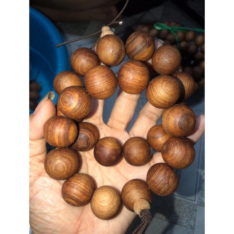 Vòng tay nam hạt tròn 20 ly GỖ Ngọc Am