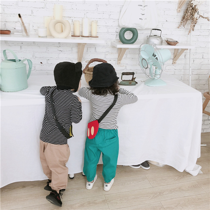 Áo thun cotton cổ cao cho bé trai bé gái mặc thu đông, chất cotton đẹp dày dặn, giữ ấm tốt, mẫu mới kẻ sọc dễ mặc | MA07