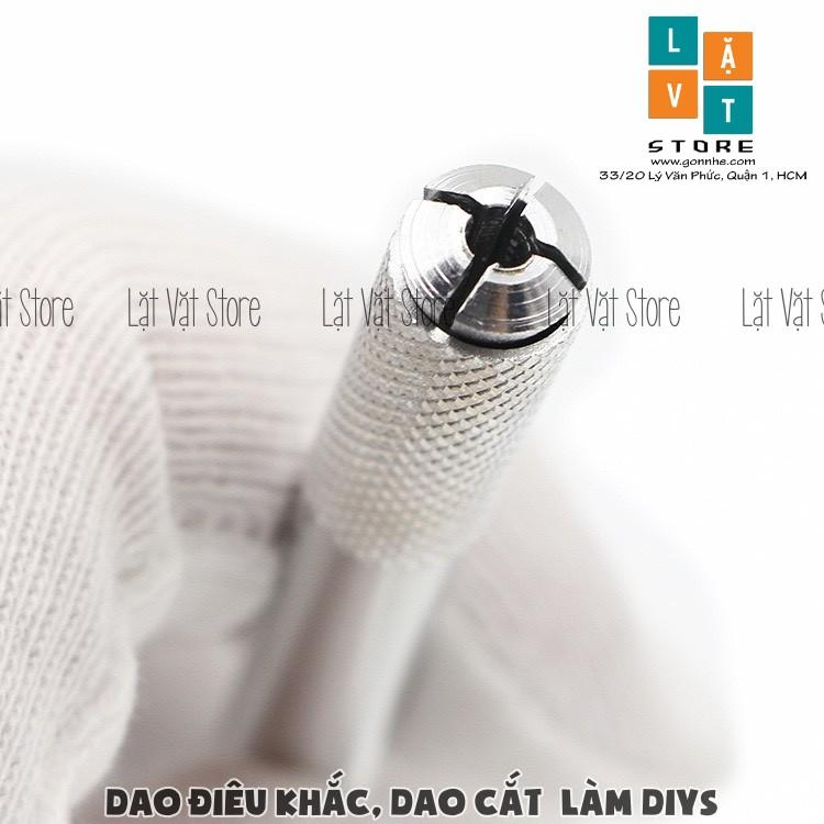 Dao điêu khắc, dao cắt chống trượt dùng để làm đồ handmade, tỉ mỉ - Có thể thay thế đi kèm, màu bạc trắng