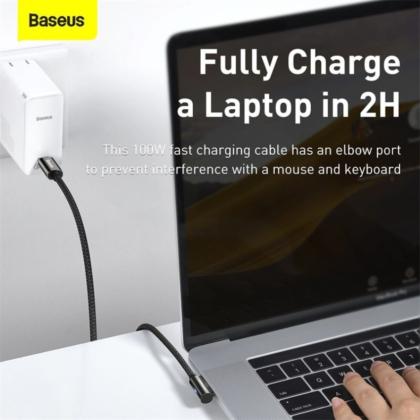 Cáp game sạc nhanh Baseus Legend Series Elbow Fast Charging Data Cable C to C CATCS-01 - Hàng chính hãng