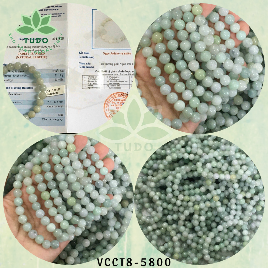 Vòng phong thủy TUDO cẩm thạch nữ