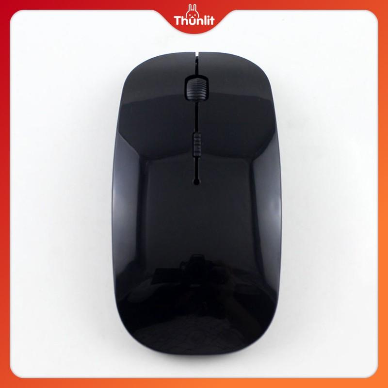 Chuột quang không dây Thunlit USB 2.4G siêu mỏng màu hồng/trắng/đen/vàng/xanh dương