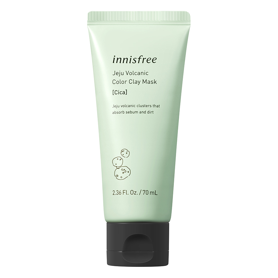 Mặt Nạ Rửa Đất Sét Chăm Sóc Da Dịu Nhẹ Từ Đá Núi Lửa Đảo Jeju Innisfree Volcanic Color Clay Mask (Green) - 131171049 (70ml)