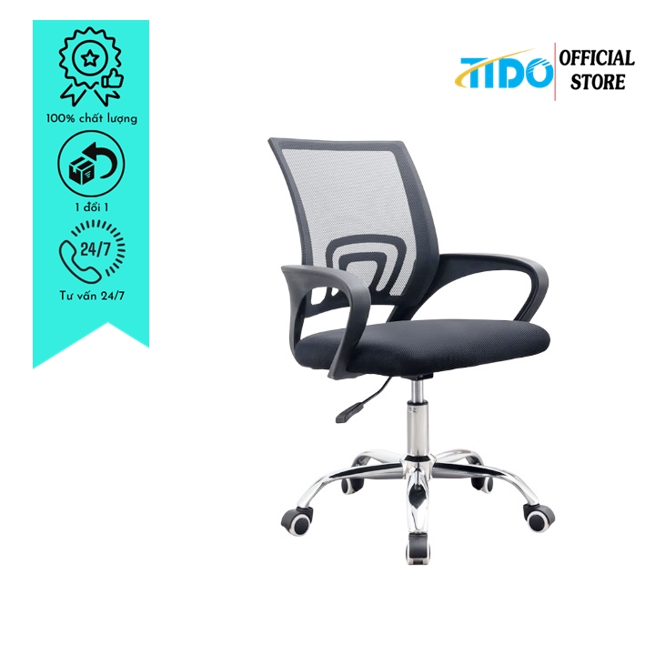 Ghế xoay văn phòng, ghế lưới xoay học sinh - Lắp sẵn - Chính hãng TIDO