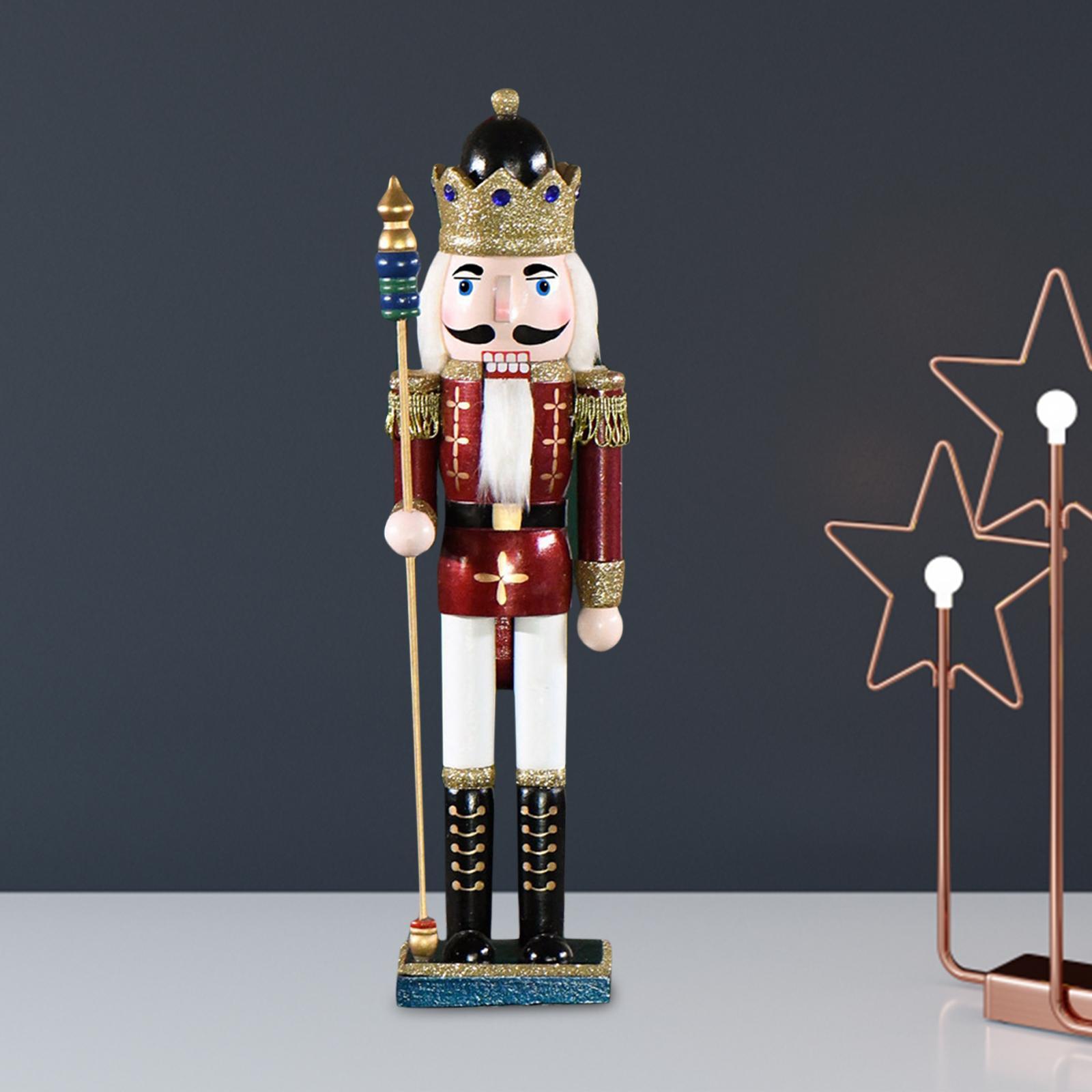 Nutcracker Ornament Traditional Figurine for Shelf Christmas ...